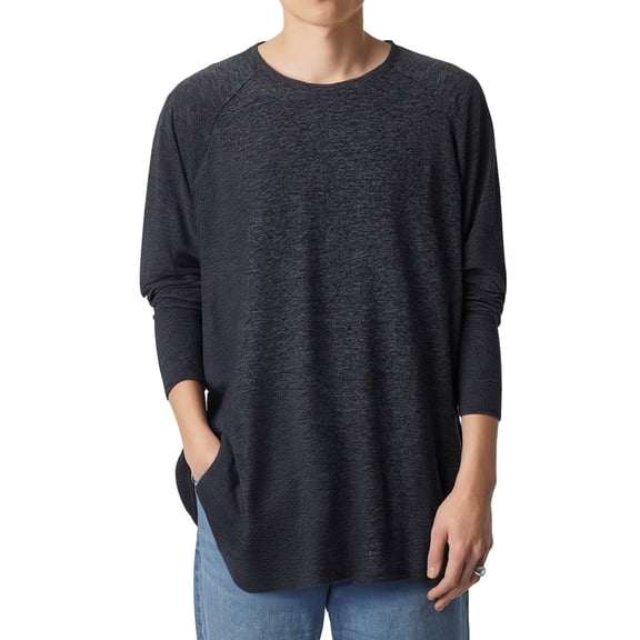 VJATTWR Long Sleeve T-Shirt of Heavy Assorted Color Crewneck Tee Casual Full Sleeve Shirt for Men Xxl