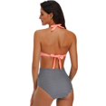 thumbnail image 3 of Miss Lavish London One Piece Swimsuits For Women Bathing Suits Cutout Swimwear Monokini Back Ties, 3 of 8