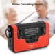 thumbnail image 3 of Radio solar FM/AM/SW con manivela, tarjeta de memoria, música para llamadas manos libres Bluetooth, radio FM solar roja, 3 of 14
