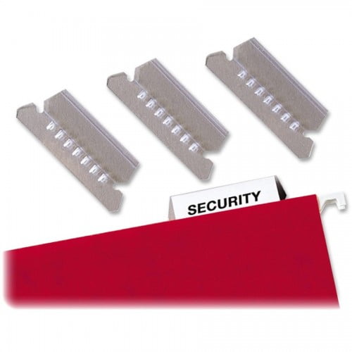 New AbilityOne 7510013750502 SKILCRAFT Tabs for Hanging File Folders, 1/5-Cut Tabs, Clear, 2' Wide, 25/Pack,Each