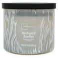 thumbnail image 1 of Mainstays 3-Wick Textured Wrapped Backyard Bonfire Scented Candle, 14 oz, 1 of 6