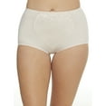 thumbnail image 2 of Women's Bali X710 Jacquard Tummy Panel Shaping Brief Panty - 2 Pack (Urban Lilac/Sandshell 2X), 2 of 3