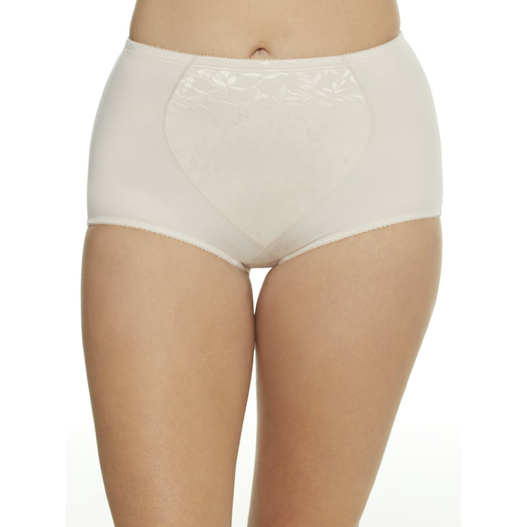 Women's Bali X710 Jacquard Tummy Panel Shaping Brief Panty - 2 Pack (Urban  Lilac/Sandshell L) 