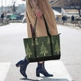 thumbnail image 4 of FORMRS Canvas Laptop Tote Bag for Women with 15.6" Computer Compartments Shoulder Handbag, Hand Drawn Christmas Trees, 4 of 7