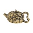 thumbnail image 4 of Adorno de tetera de latón para mascota de té, tetera de cobre artesanal de estilo chino, mini de latón hecha a mano, figura de para el hogar,, 4 of 9