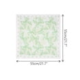 thumbnail image 3 of INSPIRE CHIC Women's Bowknot Printed Blended Cotton Scarves, 21.7" Small Square Gauze Headscarf Neckerchief 21.7x21.7" Green, 3 of 6