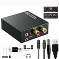 thumbnail image 1 of Adaptador convertidor de audio coaxial óptico digital a analógico Rca, 1 of 2