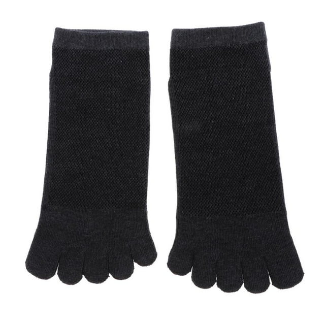 Calcetines de Tobillo Zulema Calcetines de Cinco Dedos Deportivos para Hombre Gris