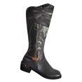 thumbnail image 2 of Botas de montar de vaquero a la moda para mujer, zapatos informales cálidos de tacón medio, botas de tubo medio Wmkox8yii sdhk130, 2 of 3