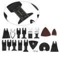 thumbnail image 4 of Kit de accesorios de hojas de sierra multiherramienta oscilantes de acero de alto carbono de 56 piezas, kit de hojas de sierra oscilantes de dientes de sierra ondulados para cortar madera, tubería de Amonsee NO, 4 of 6