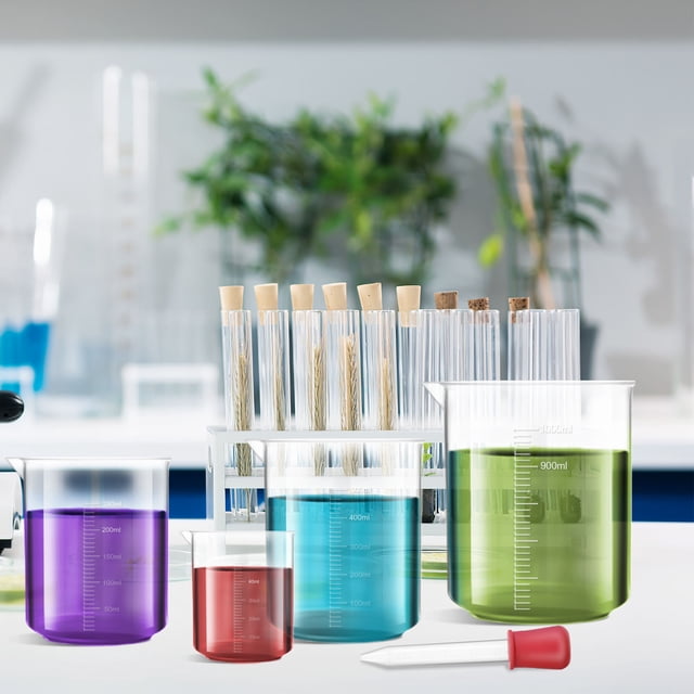 HIAKDOFT Ensemble de 4 Gobelets Doseurs de Liquide en Plastique de Qualité Alimentaire pour Usage Adulte