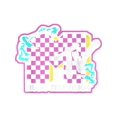 thumbnail image 2 of eWH MTV Checkered Monster Hand Logo Graphic T-Shirt T-Shirt, 2 of 6