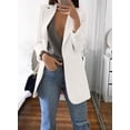 thumbnail image 5 of Mujer Solapa Slim Cardigan Traje Abrigo Moda Casual Traje Polo Cuello Slim Fit Blazer Manga Larga Chaqueta Abrigo, 5 of 5