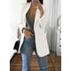 thumbnail image 5 of Mujer Solapa Slim Cardigan Traje Abrigo Moda Casual Traje Polo Cuello Slim Fit Blazer Manga Larga Chaqueta Abrigo, 5 of 5