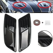 Front Hood Air Vent Molding Cover Trim For Ford Mustang 2015-2017 BLK