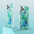 thumbnail image 2 of Case for Samsung M32 5G Shiny Geometric Marble Design Clear Bumper Glossy Case with Camera Screen Protection Anti-Fingerprint Skid Resistant, 2 of 6