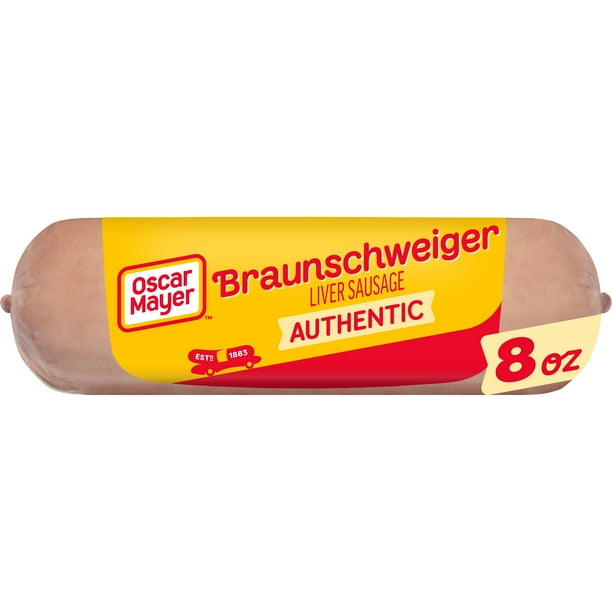Oscar Mayer Braunschweiger A Liver Sausage 8 Oz Sausage Walmart Com