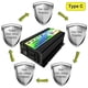 thumbnail image 5 of 3000W Peak Solar Car Modified Power Inverter DC 12V To AC 110/220V 2-Port USB LCD, 5 of 5