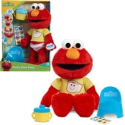 STREET Potty Time Elmo 12-Inch Sustainable Plush Stuffed Animal, Sounds and Phrases, Potty Training Tool, Officially Licensed Kids Toys for Ages 18 Month by Just Play, Medium