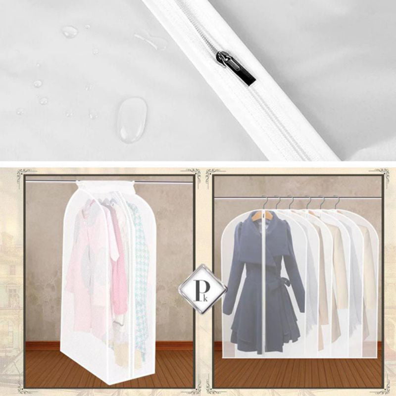 Hanging Garment Bags-Waterproof Dust-Proof Cube Bedroom Storage Space Saver 80/% Hanging Vacuum Clothes Storage Bags,Store Down Jackets//Suit//Coat-Keep Flat and Clean,Set of 4 2 Long +2 Short