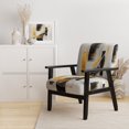 thumbnail image 2 of Designart "Glamorous Art Deco Abstraction II" Black Abstract Upholstered Accent Chair - Modern Arm Chair For Living Room, 2 of 5