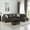Gray-L, variant on Prilinex L-Shaped Flannel Sofa with Storage Ottoman Set,3-Piece Sectional Couch Sofa Set for Living Room, Office, Small Space, Grey