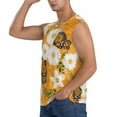 thumbnail image 3 of Disketp White Floral And Butterflies Sleeveless Tshirts For Men, Muscle Shirts For Men Dry Fit Tank Top-Medium, 3 of 8