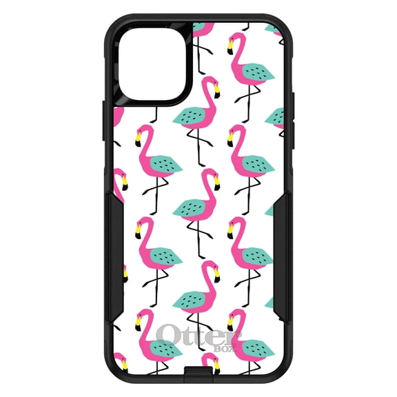 DistinctInk OtterBox Commuter Custom Case for Apple iPhone 15 (6.1" Screen) - Pink - Wireless Charging Compatible