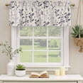 thumbnail image 3 of Purple Pink Botanical Valances for Windows, Decorative Rod Pocket Window Valance Curtains, Rustic Country Spring Floral Summer Leaf Short Curtain Drapes for Living Room, 2 Panels, 60" W x 18" L, 3 of 8