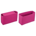 thumbnail image 1 of Uxcell Purse Organizer Insert Set, Portable Felt Organizer Bags with Zipper Multiple Compartments Purse Liner for Shoulder Satchel, Tote Bag, Handbag Shaper(8.7 x 2.4 x 5.5", Rose Red), 1 of 7