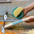 thumbnail image 3 of Máquina para hacer gofres con entramado de patatas, picadora ondulada de acero inoxidable, cortador de patatas fritas, rebanador, barra de cocina portátil para el hogar, juego de herramienta, 3 of 5