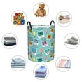 thumbnail image 6 of Haiem World Travel1 Leather Dirty Clothes Laundry Basket,Sturdy & Waterproof,Collapsible Round Design For Efficient Space Management,Multi-Purpose Storage Basket, 6 of 8