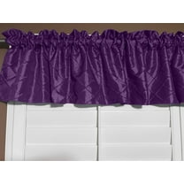 intuck taffeta window valance 52 wide plum