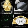 thumbnail image 6 of OLEVS Watches for Men Classic with Date Business Dress Luxury Diamond Gold/Black/Blue Waterproof Luminous Mens Wrist Watches Analog Two Tone Stainless Steel Male Reloj para Hombre, 6 of 11