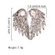 thumbnail image 5 of Mujeres Swing 1pair Pendientes de joyería en forma de ala Fresco Pendientes de plata Rhinestone, 5 of 5