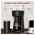 thumbnail image 3 of Coffee Maker, Mini Single Serve Coffee Maker Brewer Includes 14Oz, Thermal Travel Mug with Stainless Steel Interior, Reusable Filter, for Home, Travel, RV, Office and Dorm, 3 of 7