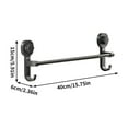 thumbnail image 3 of Towel Rack Suction Cup, Wall Mounted Towel Holder, Punch-free Bathroom Shelf, Waterproof, Durable, Modern Design, for Home Bathroom Use, Space-Saving, Easy Installation, Bathroom Organizer, UKHBMC, 3 of 9
