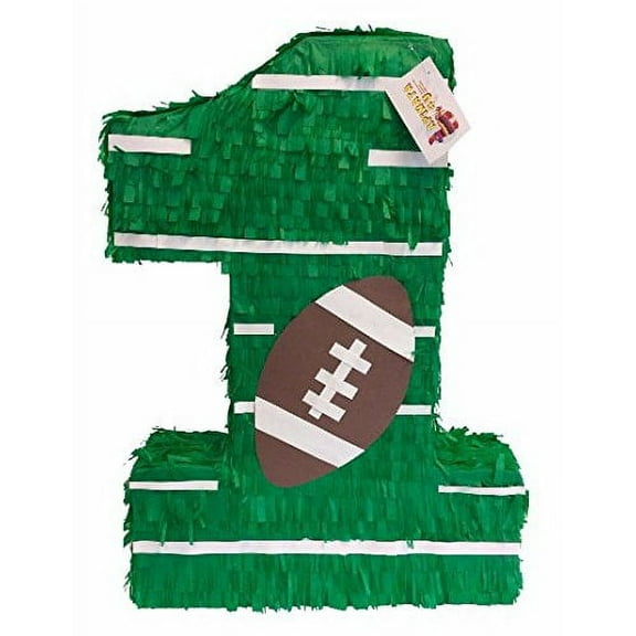APINATA4U Green Number One Pinata American Football 20'' Tall
