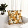 thumbnail image 6 of Pofeuu White Floral and Butterflies Print Double-sided plush pillowcase Square Throw Pillow Covers Pillows Cover for Living Room Bedroom Sofa Couch Cushion Cover（No pillow core）-12"x12", 6 of 7