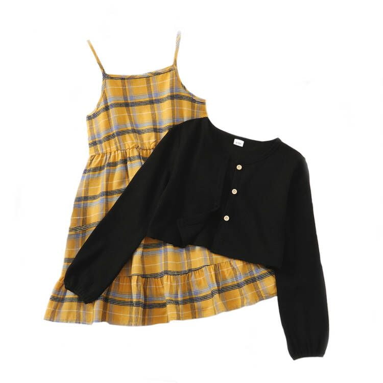 10Y Girls Clothes Big Girls Outfits Long Sleeve Cardigan Sleeveless