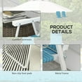 thumbnail image 6 of Set of 2 Patio Folding Chairs, Classic Outdoor Chairs for Camping, Garden, Pool & Beach with Armrests, 6 of 9