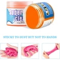 thumbnail image 2 of Car Cleaning Gel, Universal Car Interior Detailing Cleaning Gel, Keyboard Vent Notebook Camera Cleaning Tool, Car Duster Cleaning Accessories (Orange), 2 of 4