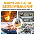 Electric Driven Hydraulic Pump 10000 PSI Solenoid Valve Hydraulic Power