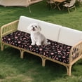 thumbnail image 4 of COEQINE Sofa Cover for 3 Cushion Couch, Stretch Spandex Fabric Couch Cushion Protector Soft Pet Sofa Cover Individual Furniture Protector for 3-Seater, Candy Cane Snowflake Black, 4 of 8