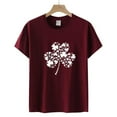 thumbnail image 2 of Blouses à Manches Courtes pour Femmes, Mode Décontractée, T-Shirt à Manches Courtes Imprimé, Blouse d'Été pour Femmes, 2 of 4