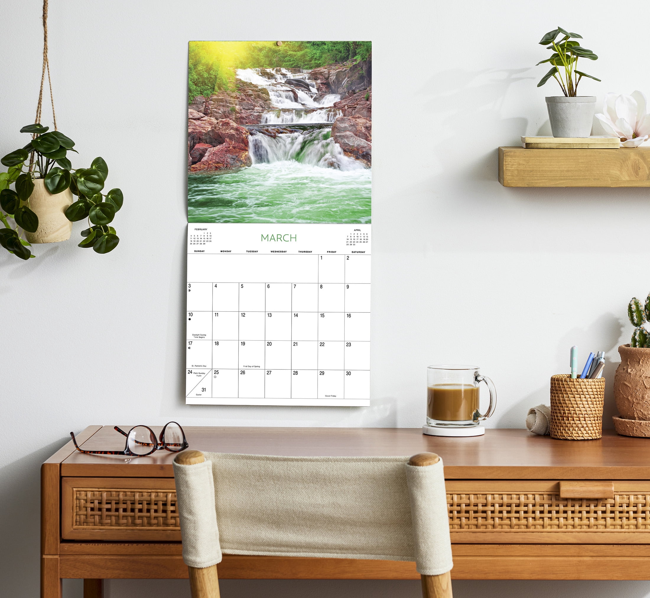 2024-12 Month Hanging Wall Calendar-Four Seasons-12x12 by Dayspring