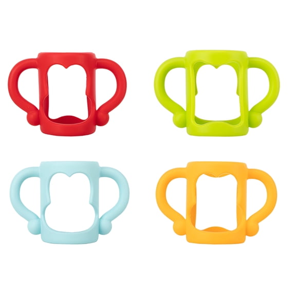 XIRQI 2026 New 4Pcs Baby Bottle Handles Silicone Bottle Handles for Baby,Infant,Toddler Baby Bottle Holders Easy Grip Handles