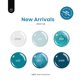 thumbnail image 2 of Set de esmaltes de uñas Beetles Blue Gel Mermaid Treasures, 6 colores, 2 of 8