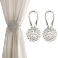 thumbnail image 1 of Cortinas magnéticas FOZUBOYO Sparkling Crystal, paquete de 2 unidades, 1 of 6