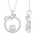 thumbnail image 3 of Rosec Jewels Lab Created Diamond Circle Necklace (1 Ct, 6 MM, EF-VS Grade, with Chain) - Ready to Gift, 18K White Gold, 3 of 6